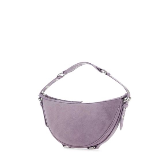 BY FAR Handbags - Revolve BY FAR Purple Suede Gib Shoulder Bag NWT